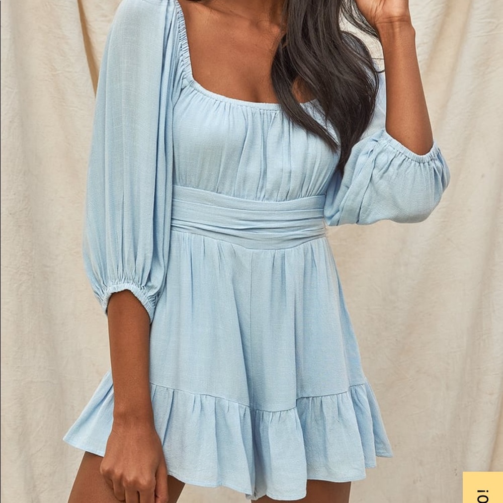 Lulus blue romper